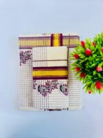 Kerala Cotton Set Mundu (Single) - Image 3