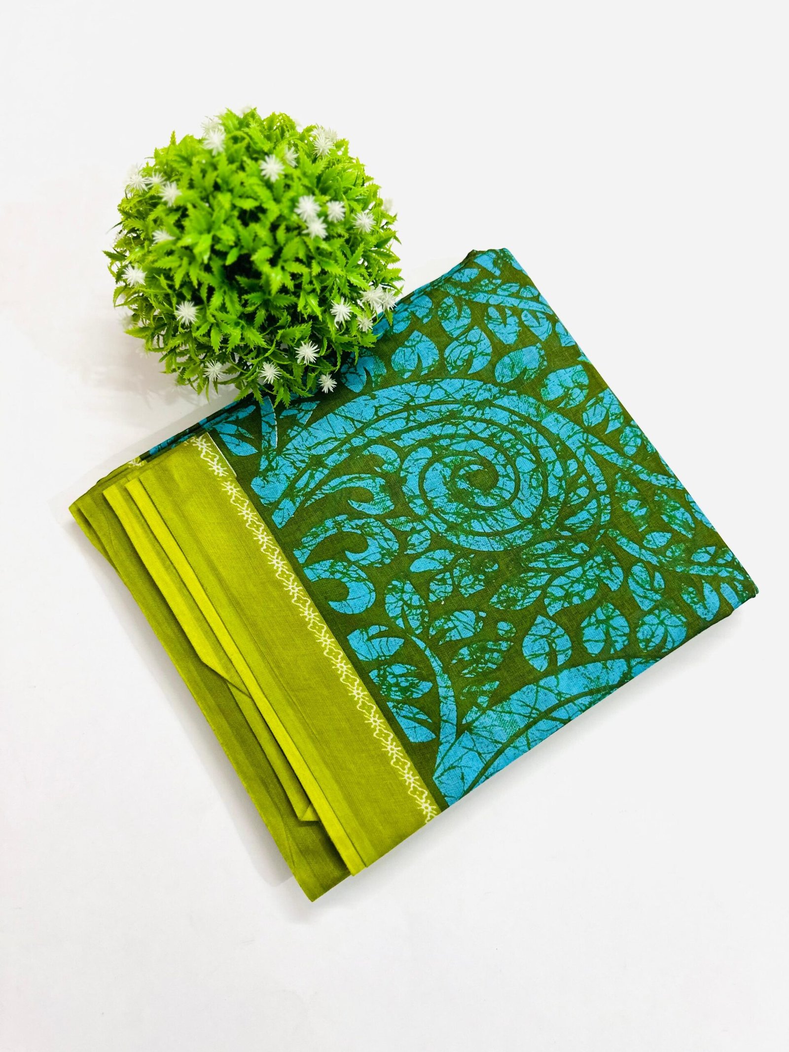 ENT003C4 BENGAL COTTON SAREE - Image 1