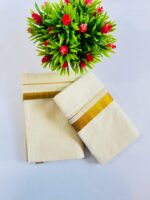 Kerala Cotton Set Mundu (Single)