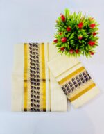 Kerala Cotton Set Mundu (Single) - Image 5