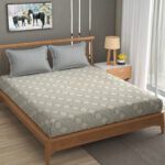 Plush super King Size Printed Bedsheet with 2 Pillow Covers108”x108” inch’s - Image 11