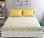 Plush super King Size Printed Bedsheet with 2 Pillow Covers108”x108” inch’s - Image 6