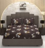 Bliss Double  Size Printed Bedsheet with 2 Pillow Covers 90”x100” inch’s - Image 4