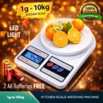 Weighing Scale Machine For Kitchen SF 400, Weigh Upto 10Kg, Battery Operated with Tare Function For Home Use Only - Image 3